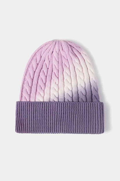 Cable-Knit Cuffed Beanie